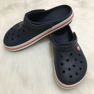 crocs crocband navy blue